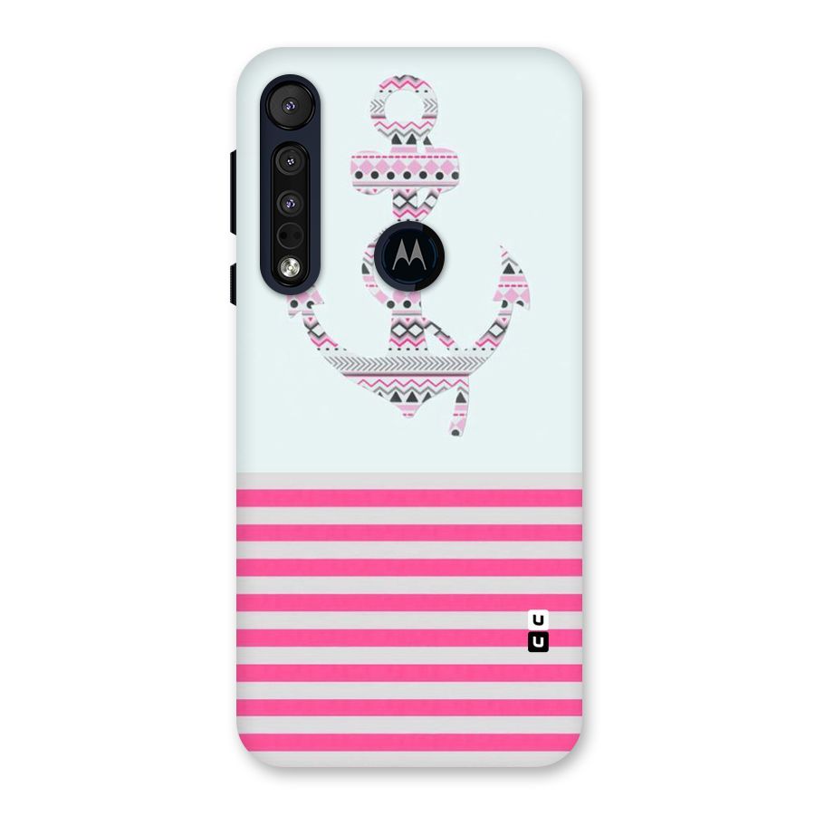 Anchor Design Stripes Back Case for Motorola One Macro