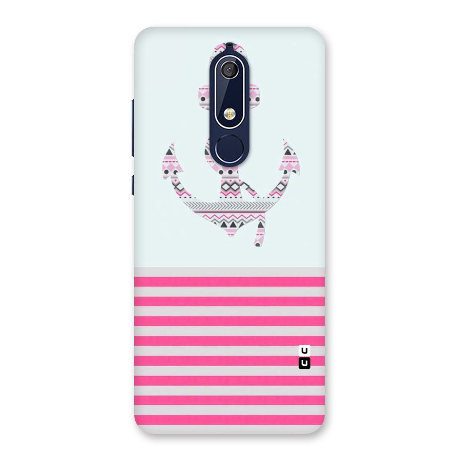 Anchor Design Stripes Back Case for Nokia 5.1