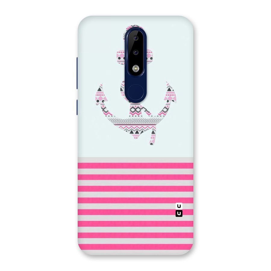 Anchor Design Stripes Back Case for Nokia 5.1 Plus