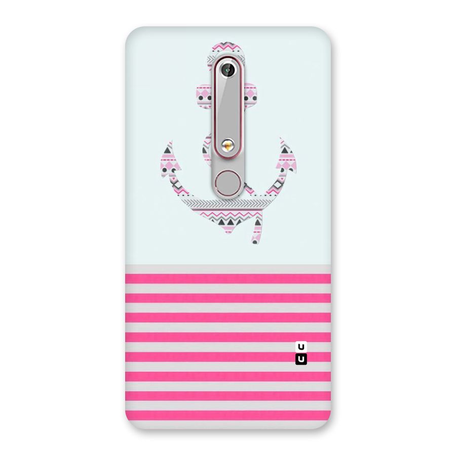 Anchor Design Stripes Back Case for Nokia 6.1
