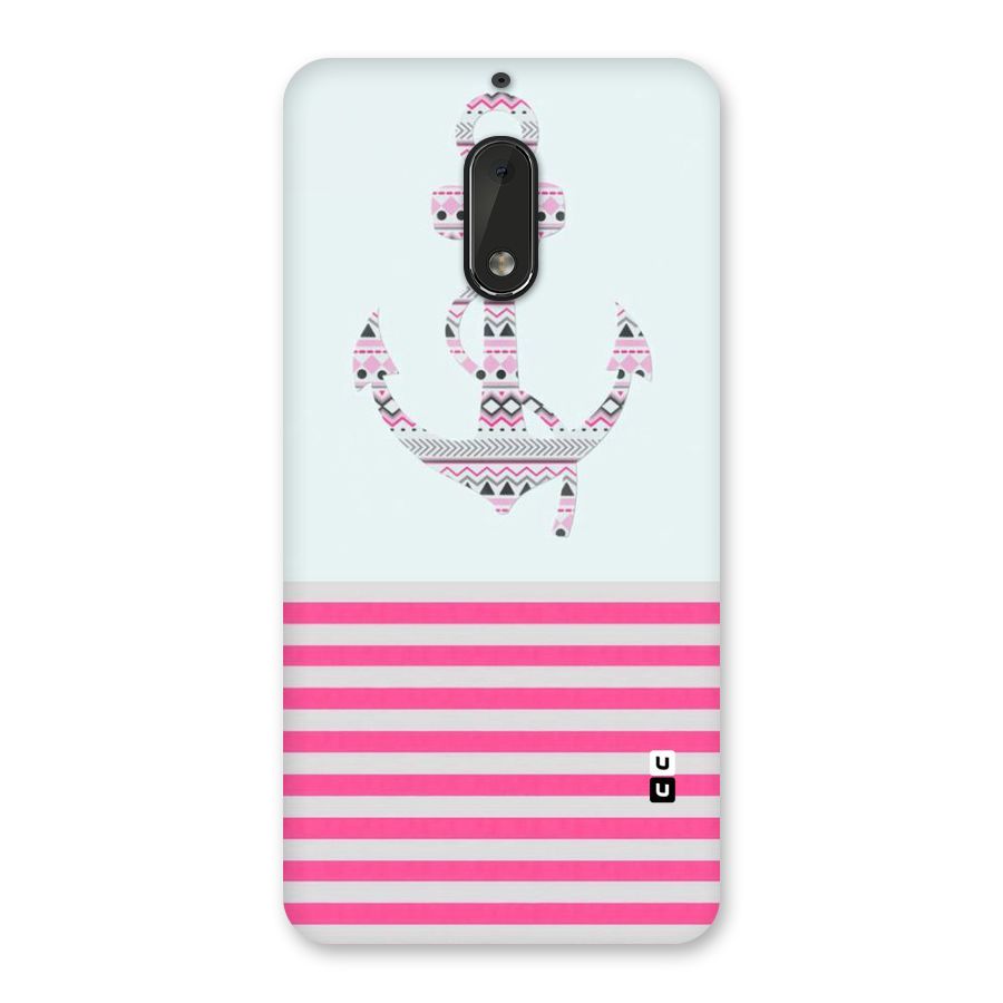 Anchor Design Stripes Back Case for Nokia 6
