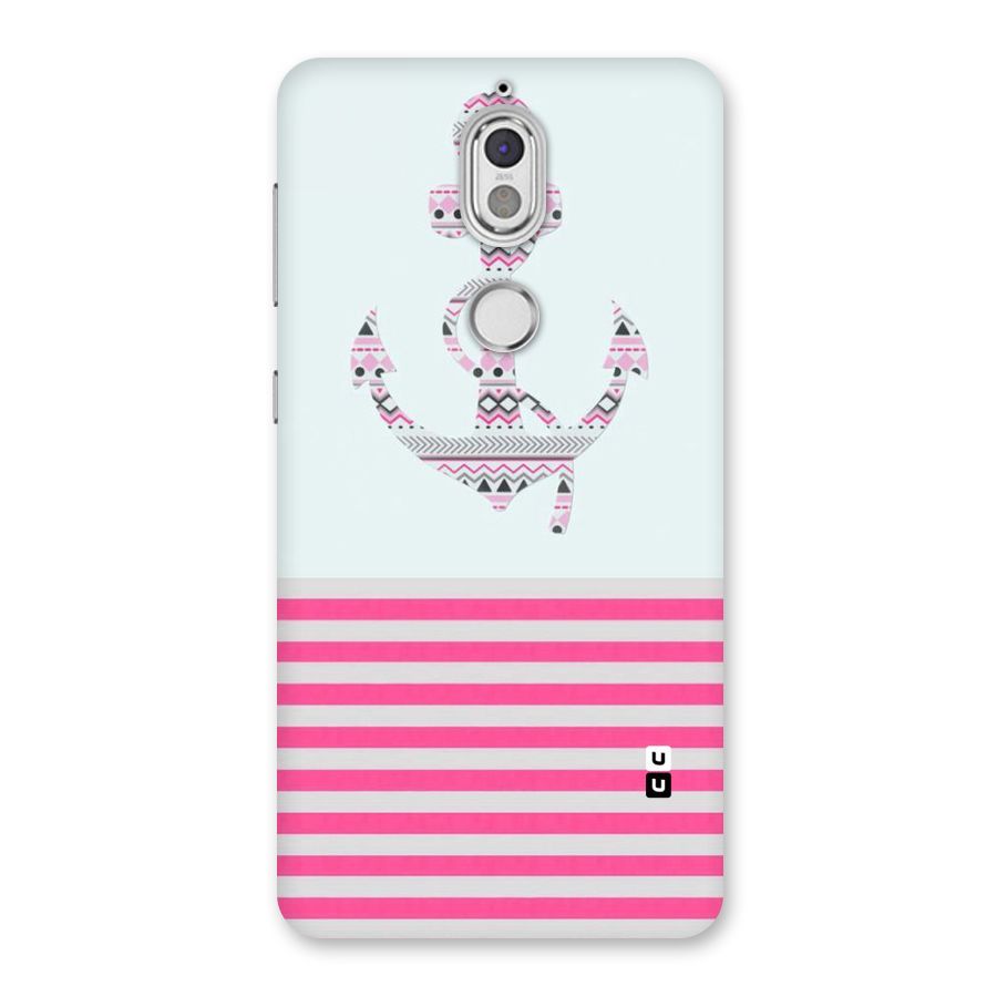 Anchor Design Stripes Back Case for Nokia 7