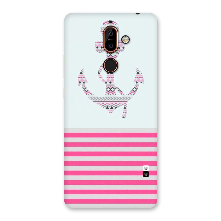 Anchor Design Stripes Back Case for Nokia 7 Plus