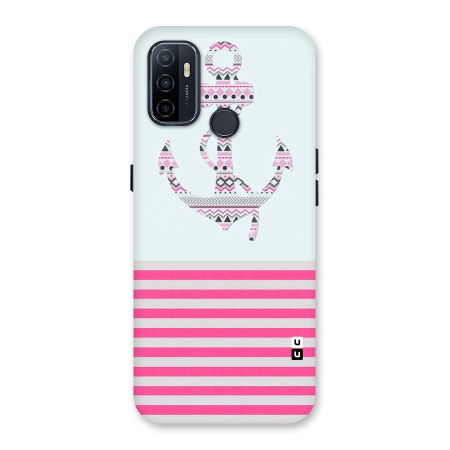 Anchor Design Stripes Back Case for Oppo A32