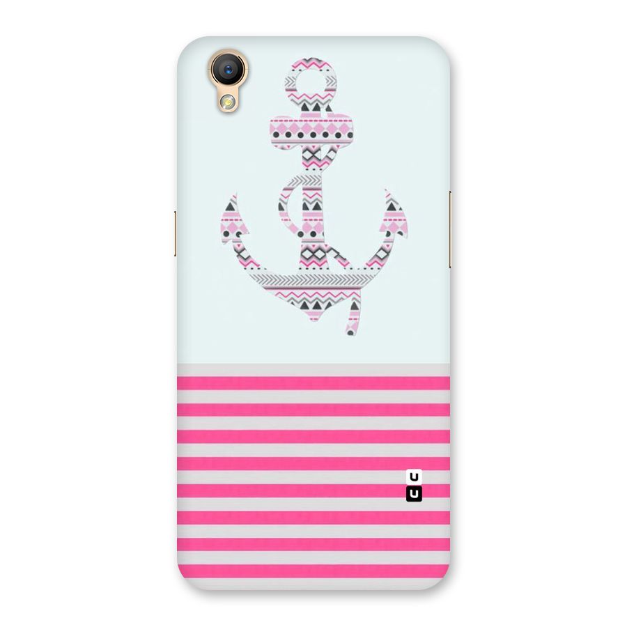 Anchor Design Stripes Back Case for Oppo A37