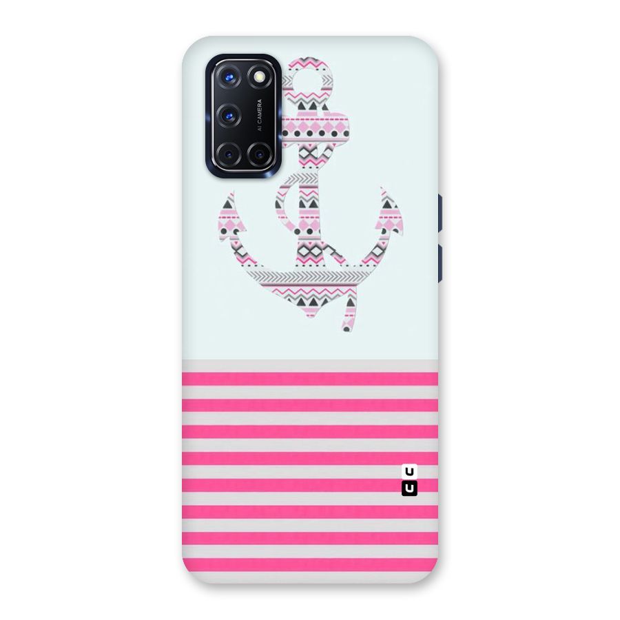 Anchor Design Stripes Back Case for Oppo A52