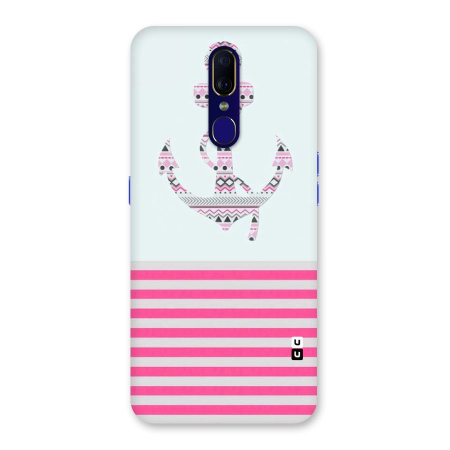 Anchor Design Stripes Back Case for Oppo F11