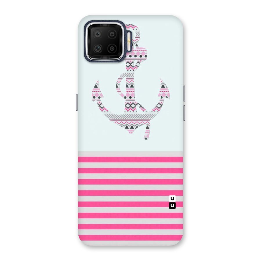 Anchor Design Stripes Back Case for Oppo F17