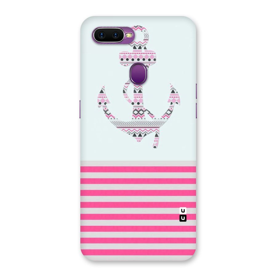 Anchor Design Stripes Back Case for Oppo F9
