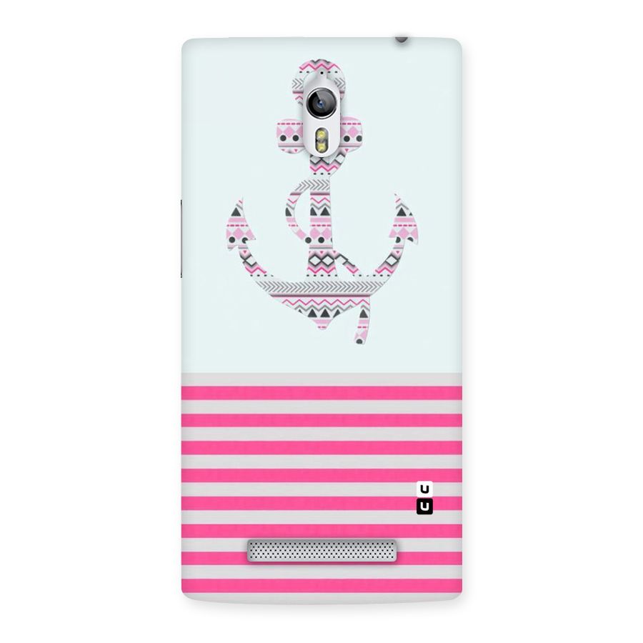 Anchor Design Stripes Back Case for Oppo Find 7