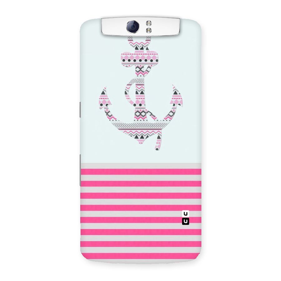 Anchor Design Stripes Back Case for Oppo N1