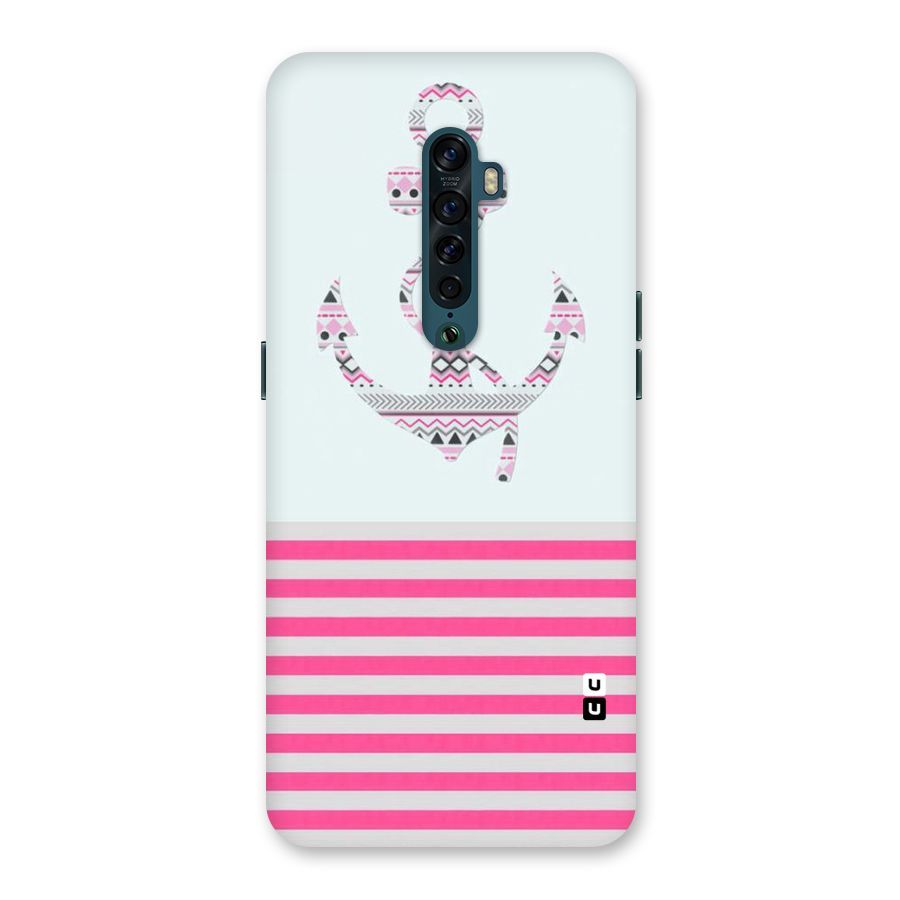 Anchor Design Stripes Back Case for Oppo Reno2