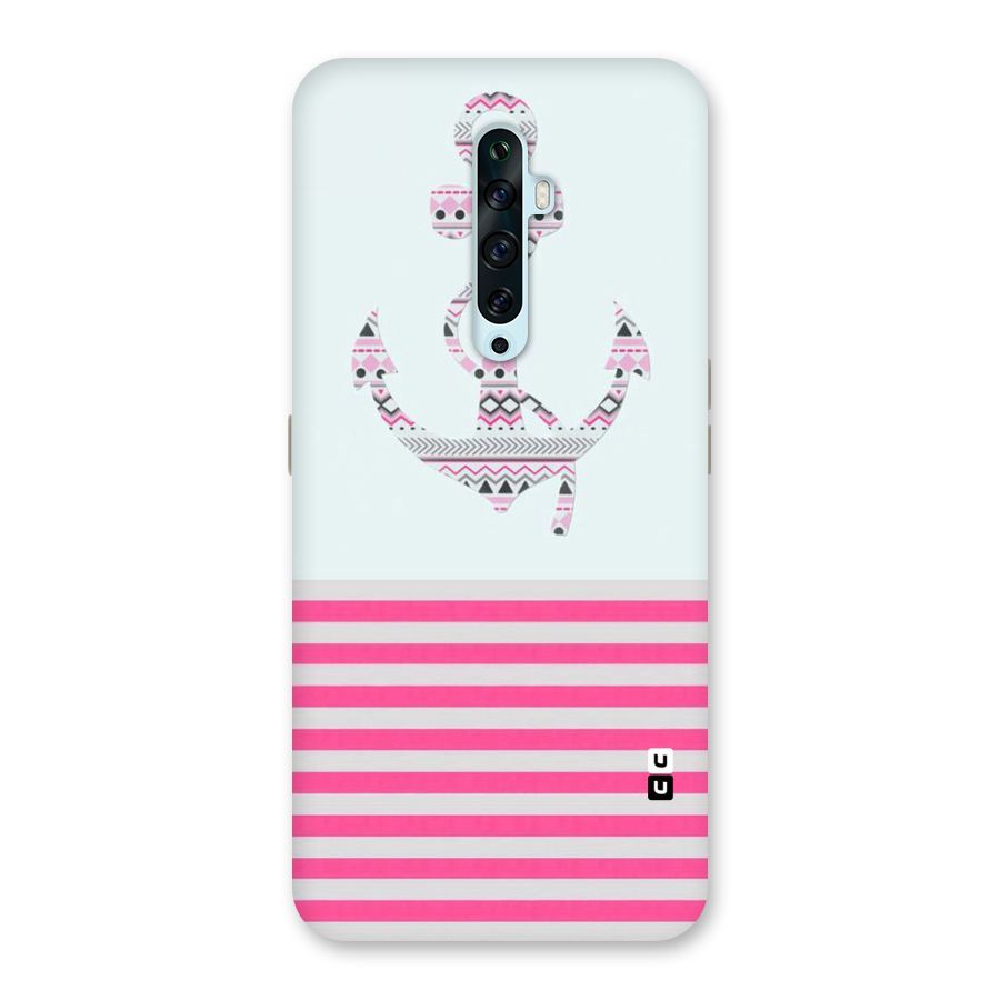 Anchor Design Stripes Back Case for Oppo Reno2 F