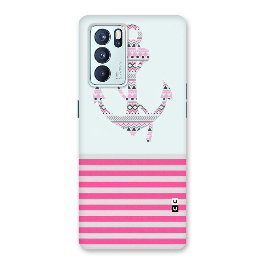 Anchor Design Stripes Back Case for Oppo Reno6 Pro 5G