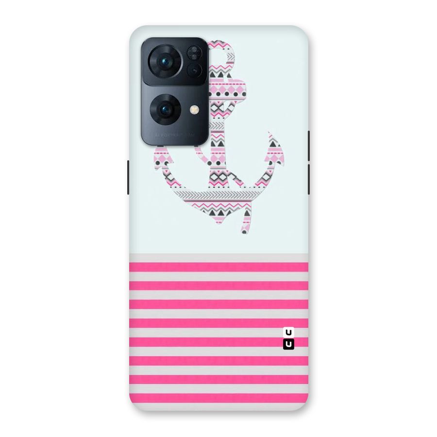 Anchor Design Stripes Back Case for Oppo Reno7 Pro 5G