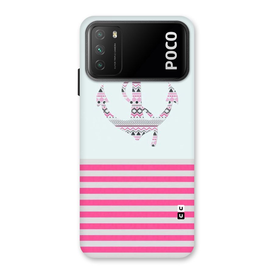 Anchor Design Stripes Back Case for Poco M3