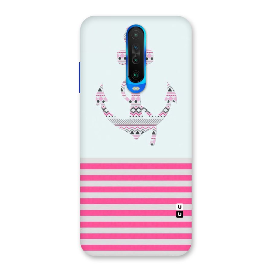Anchor Design Stripes Back Case for Poco X2