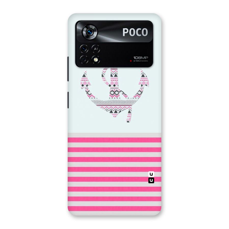 Anchor Design Stripes Back Case for Poco X4 Pro 5G