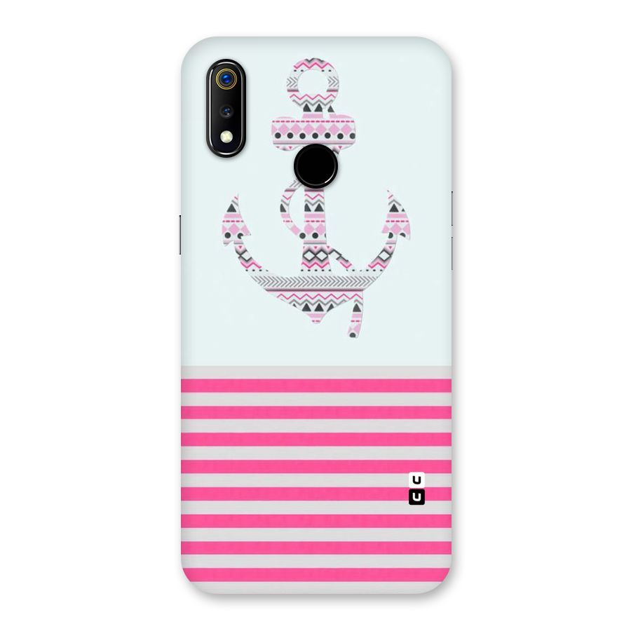 Anchor Design Stripes Back Case for Realme 3