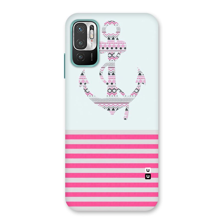 Anchor Design Stripes Back Case for Redmi Note 10T 5G