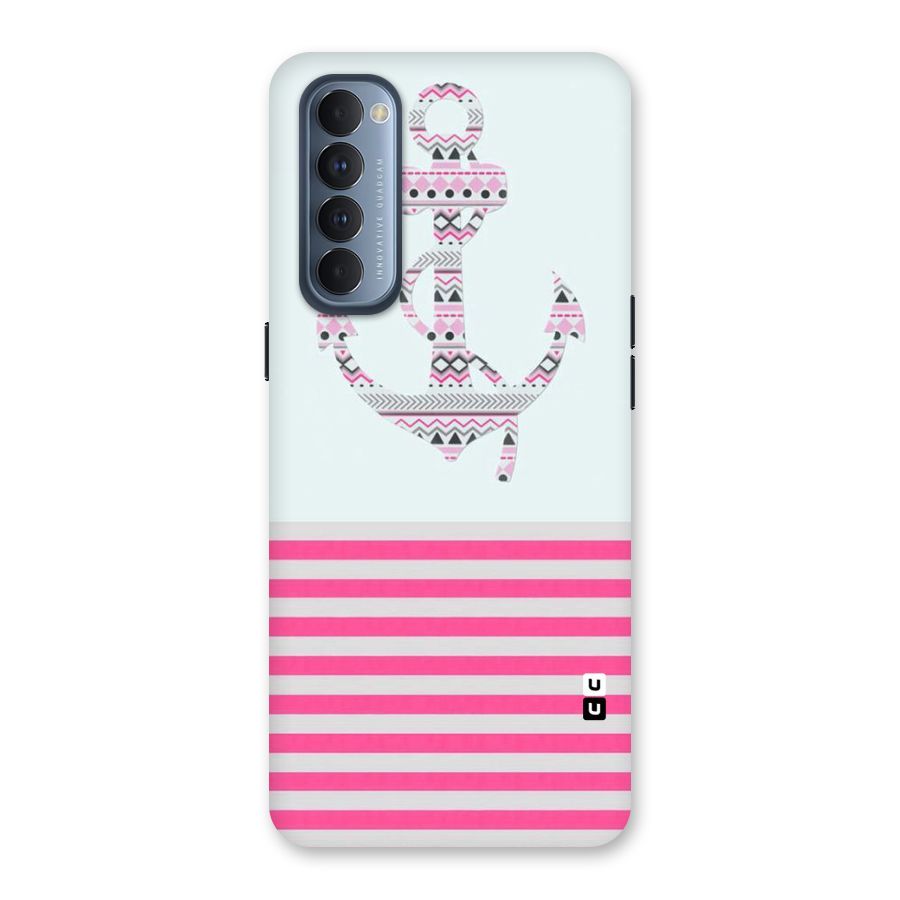 Anchor Design Stripes Back Case for Reno4 Pro