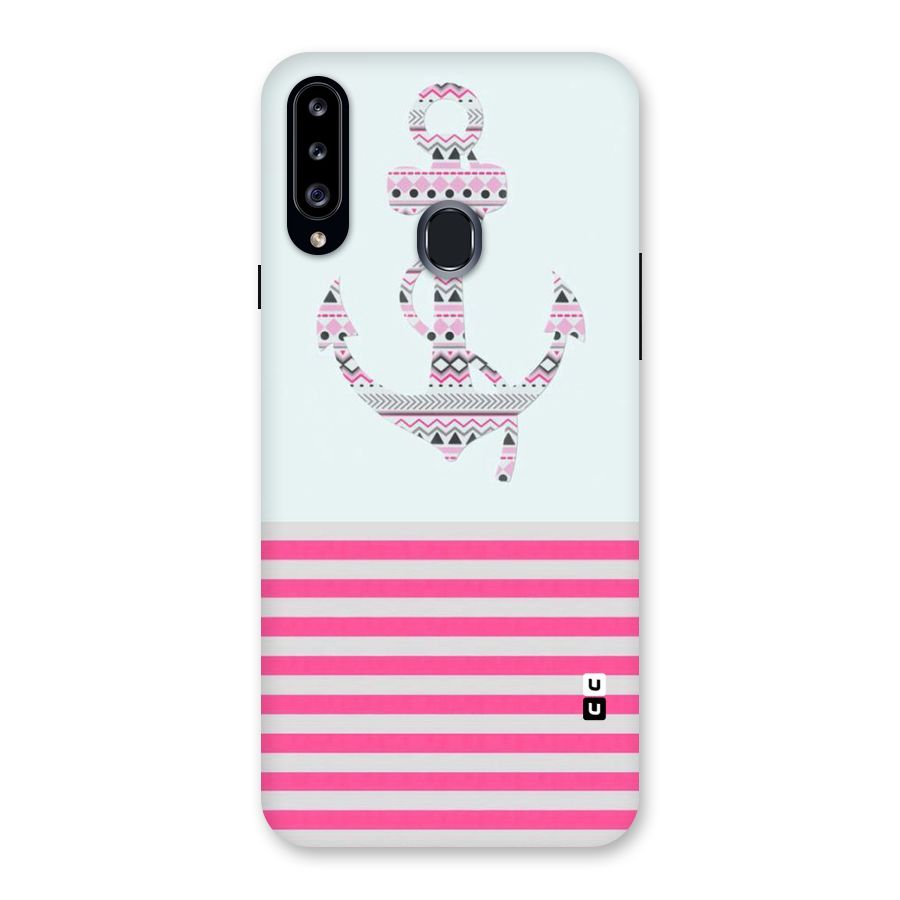 Anchor Design Stripes Back Case for Samsung Galaxy A20s