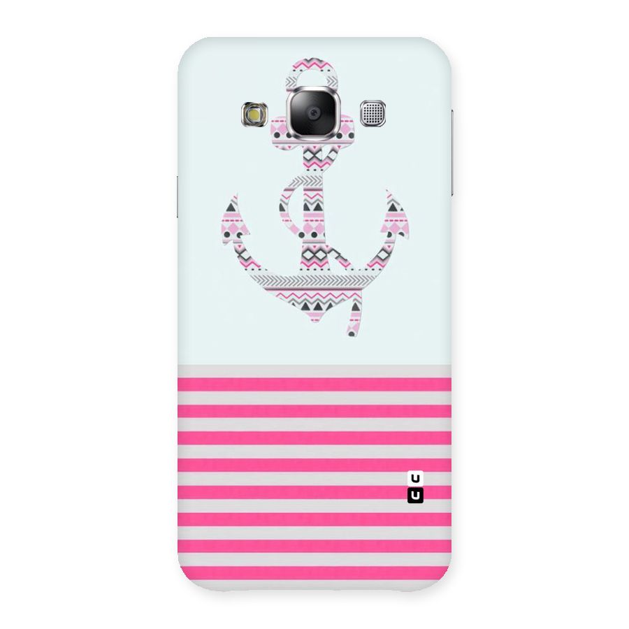 Anchor Design Stripes Back Case for Samsung Galaxy E5