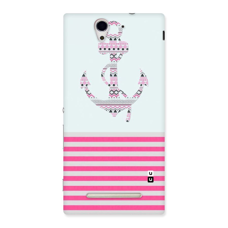 Anchor Design Stripes Back Case for Sony Xperia C3