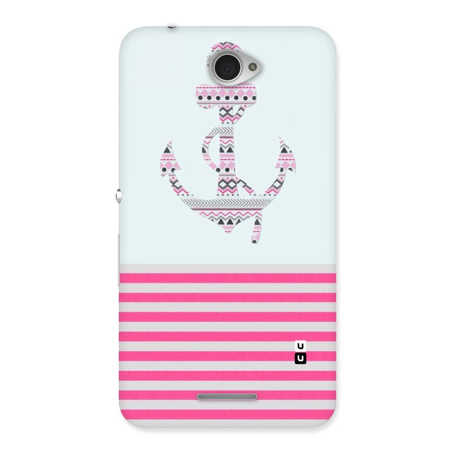 Anchor Design Stripes Back Case for Sony Xperia E4