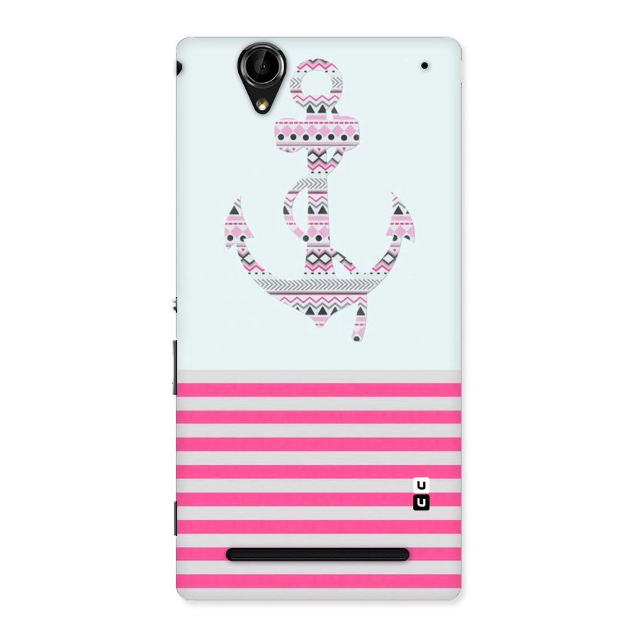 Anchor Design Stripes Back Case for Sony Xperia T2