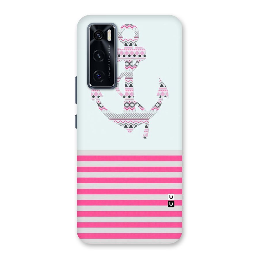 Anchor Design Stripes Back Case for Vivo V20 SE