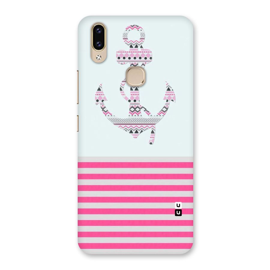 Anchor Design Stripes Back Case for Vivo V9 Youth