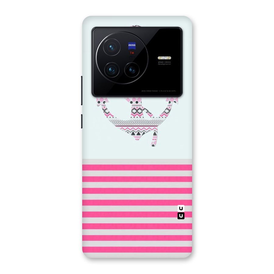 Anchor Design Stripes Back Case for Vivo X80