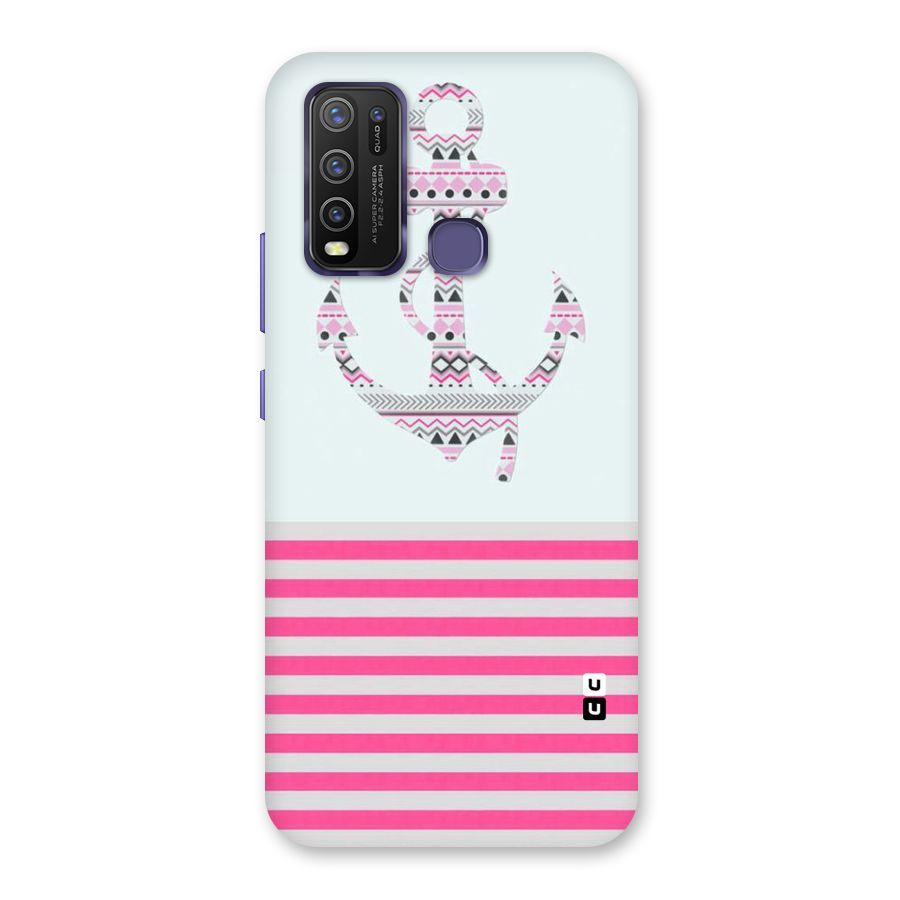 Anchor Design Stripes Back Case for Vivo Y30