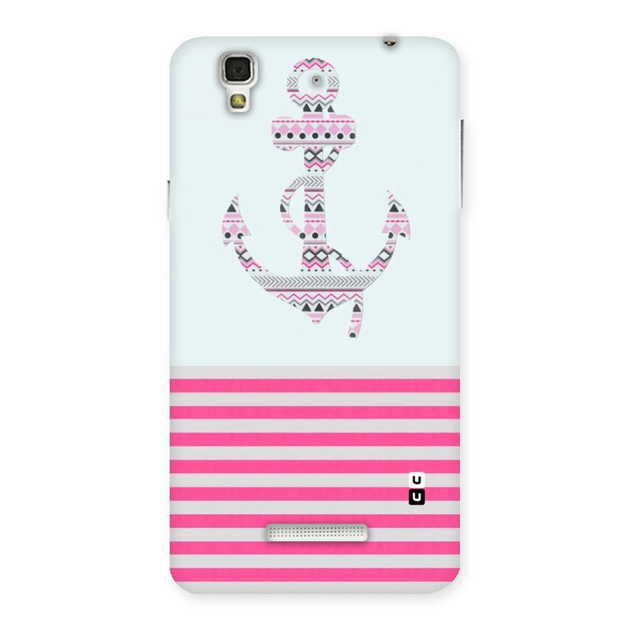 Anchor Design Stripes Back Case for YU Yureka Plus