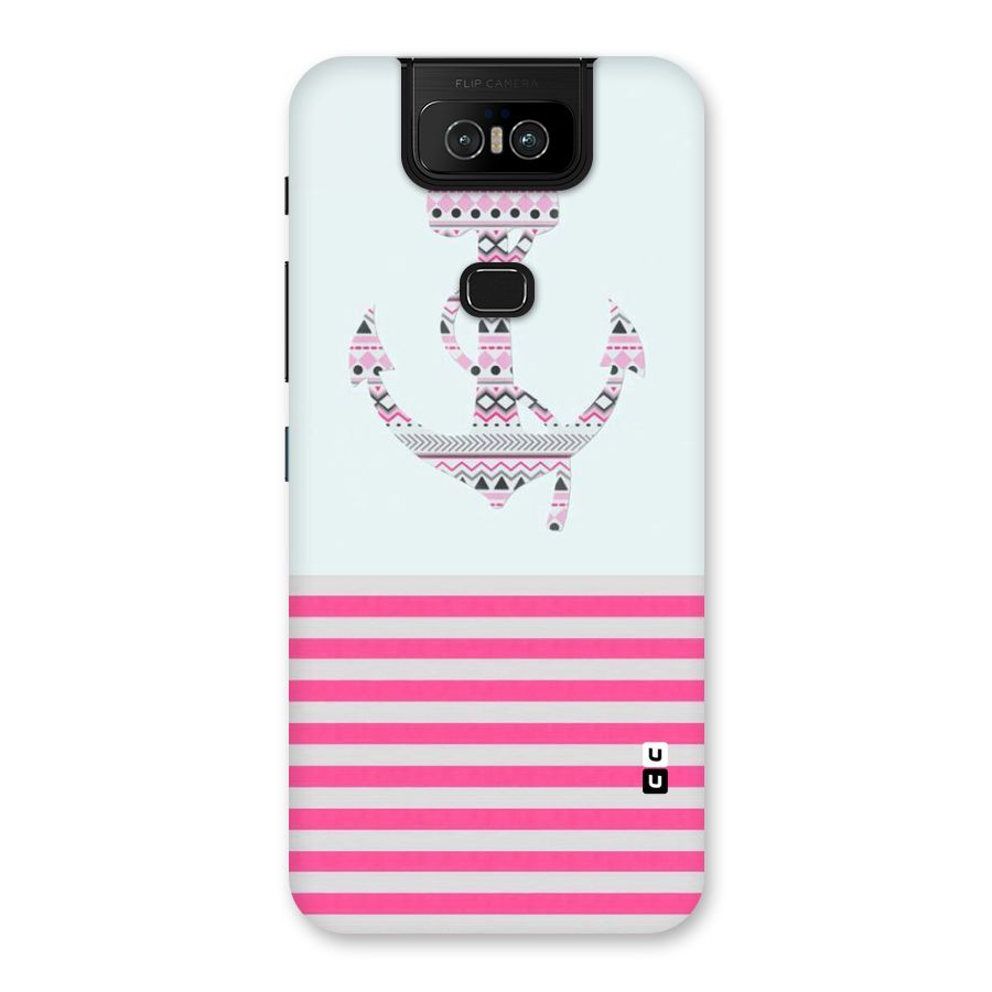Anchor Design Stripes Back Case for Zenfone 6z