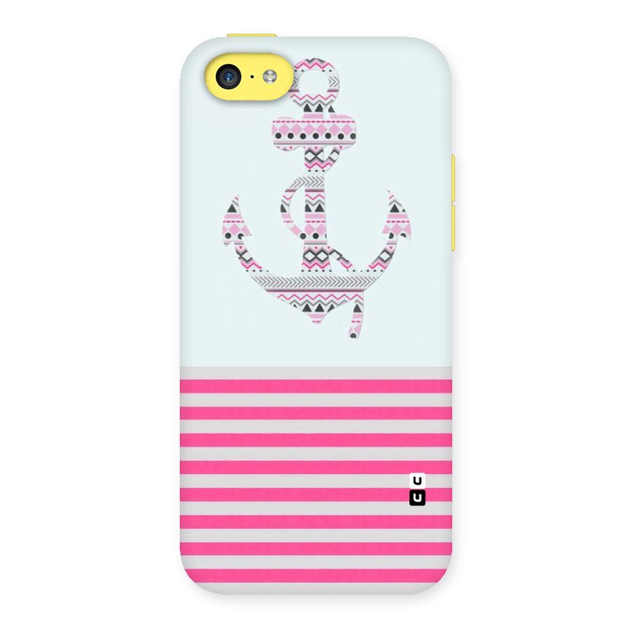 Anchor Design Stripes Back Case for iPhone 5C
