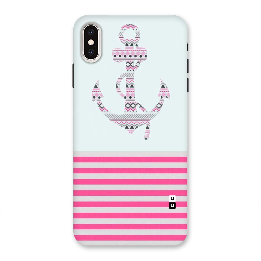 Anchor Design Stripes Back Case for iPhone XS Max