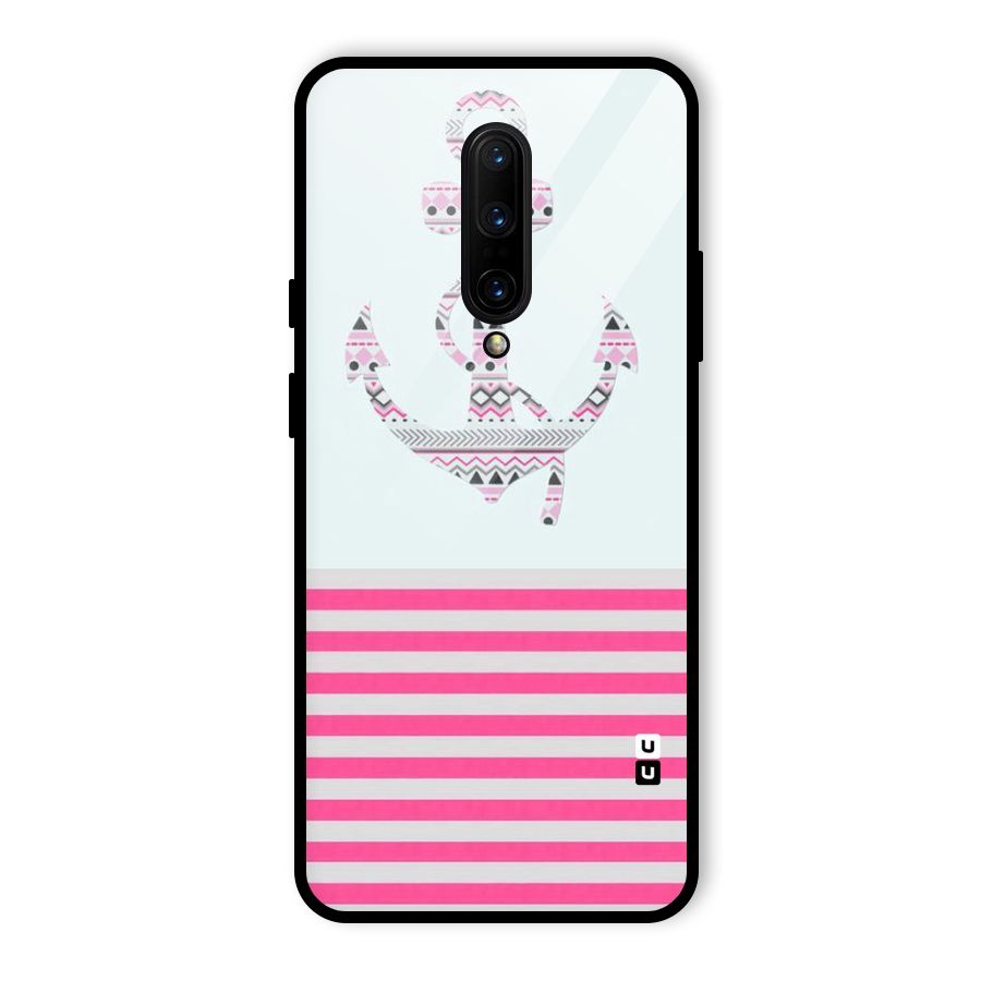 Anchor Design Stripes Glass Back Case for OnePlus 7 Pro