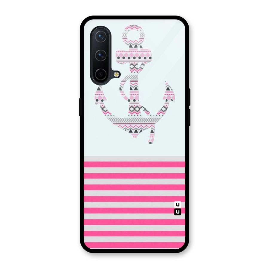 Anchor Design Stripes Glass Back Case for OnePlus Nord CE 5G