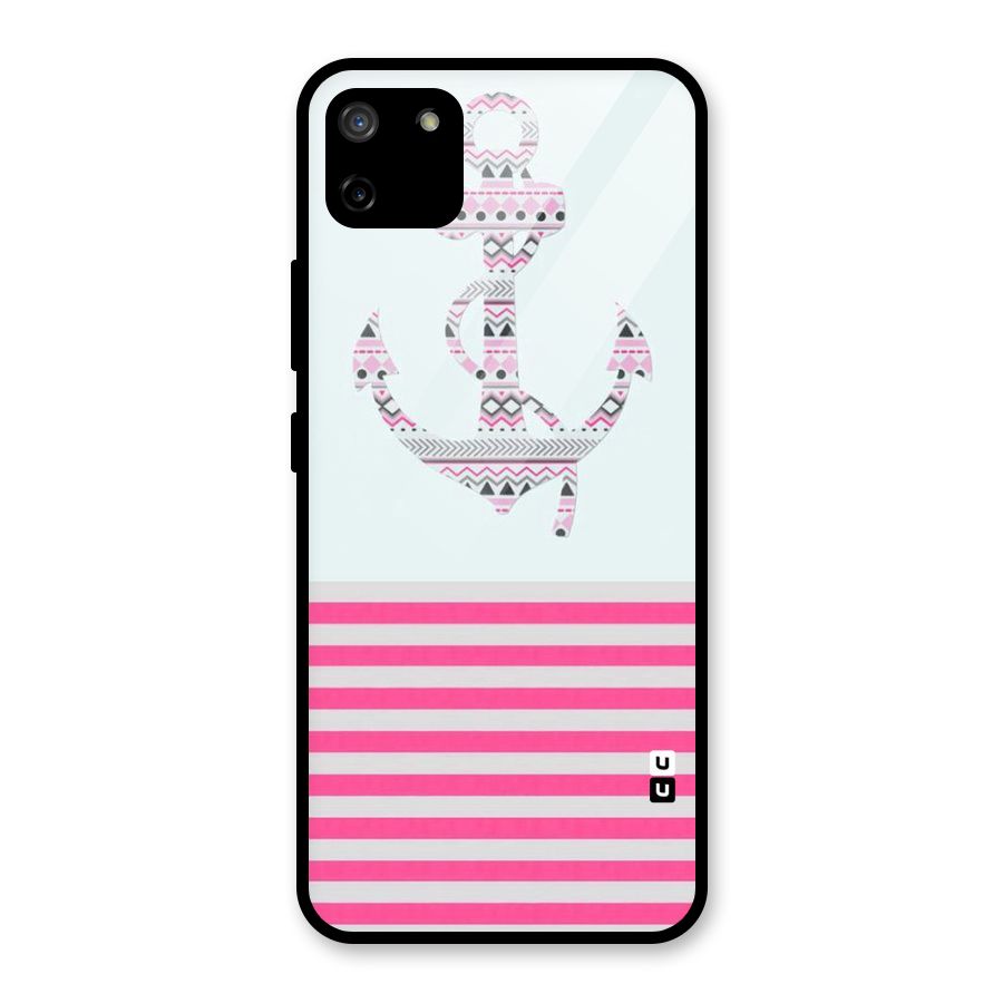 Anchor Design Stripes Glass Back Case for Realme C11