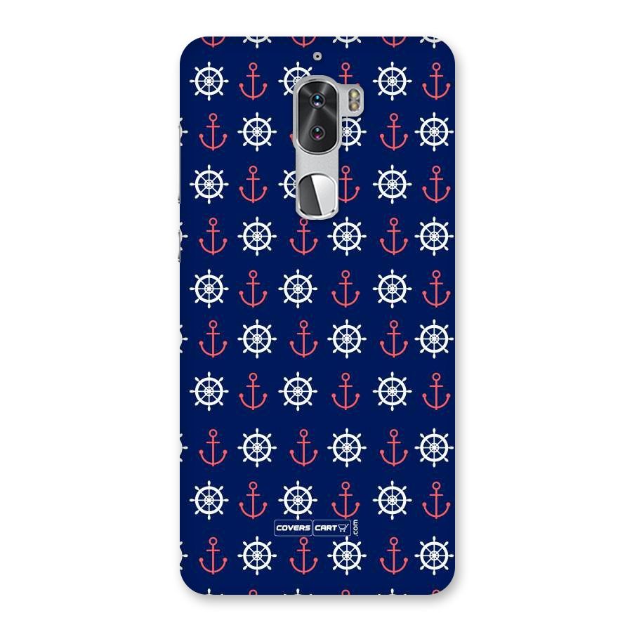 Anchor Pattern Blue Back Case for Coolpad Cool 1