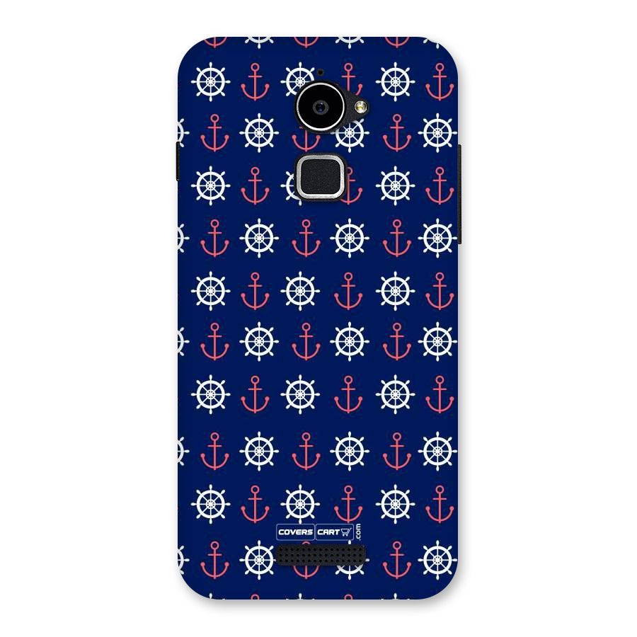 Anchor Pattern Blue Back Case for Coolpad Note 3 Lite