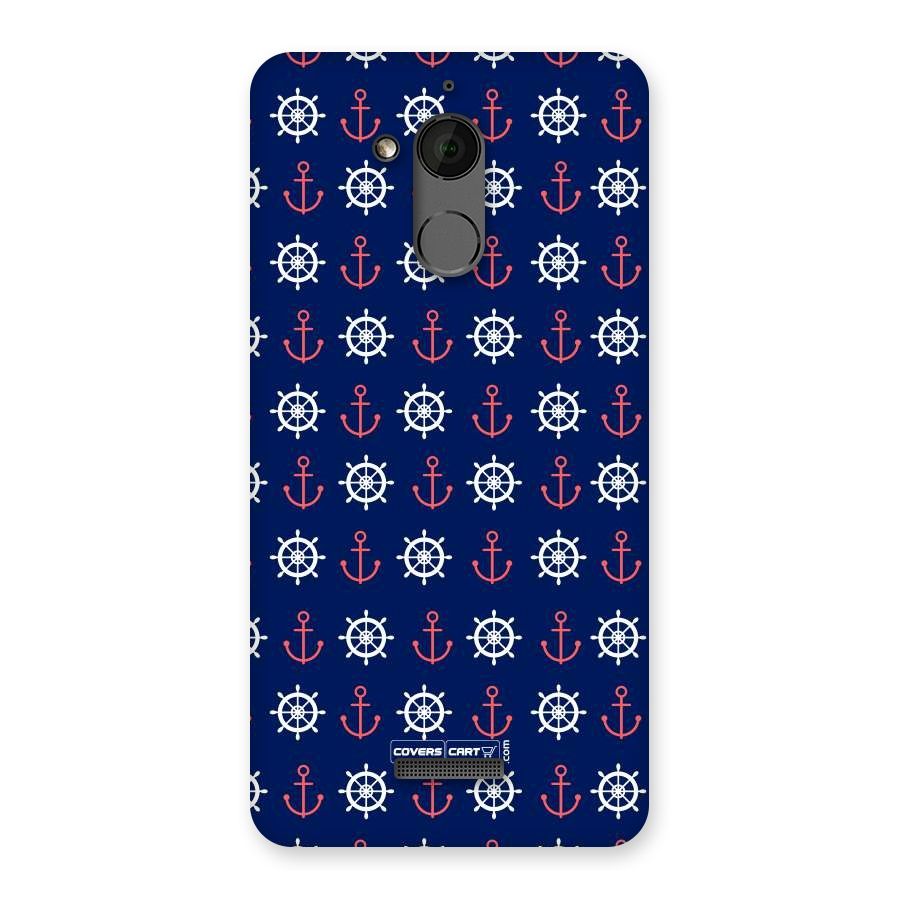 Anchor Pattern Blue Back Case for Coolpad Note 5