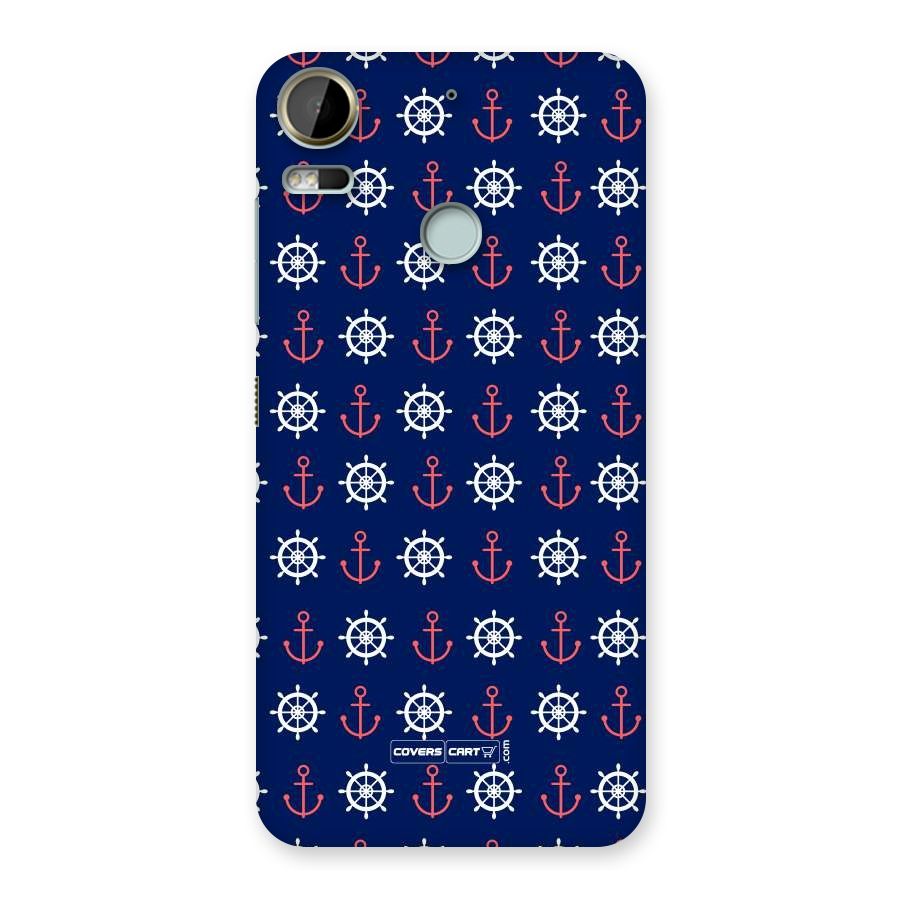 Anchor Pattern Blue Back Case for Desire 10 Pro