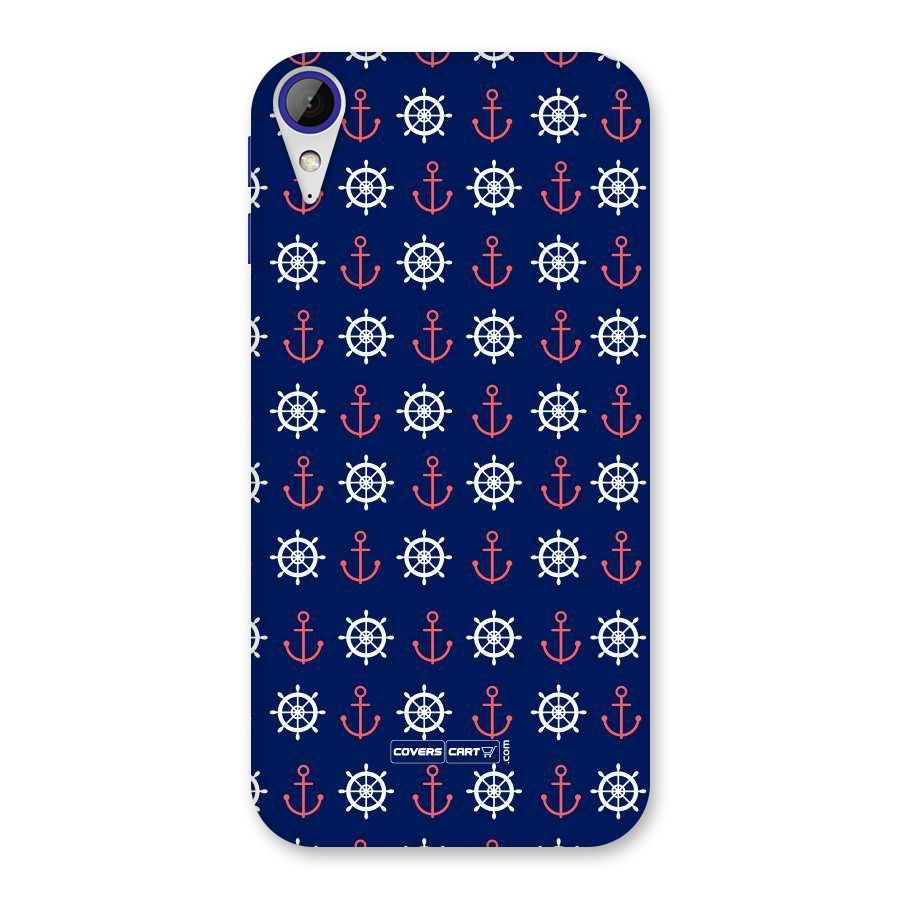 Anchor Pattern Blue Back Case for Desire 830