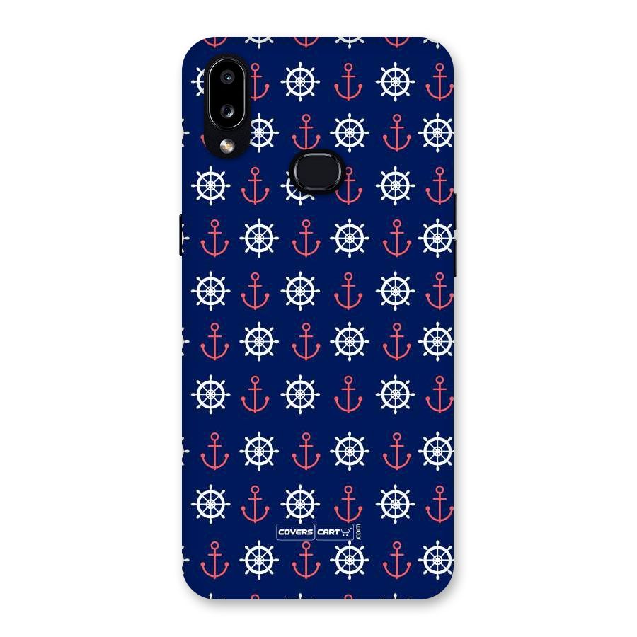 Anchor Pattern Blue Back Case for Galaxy A10s