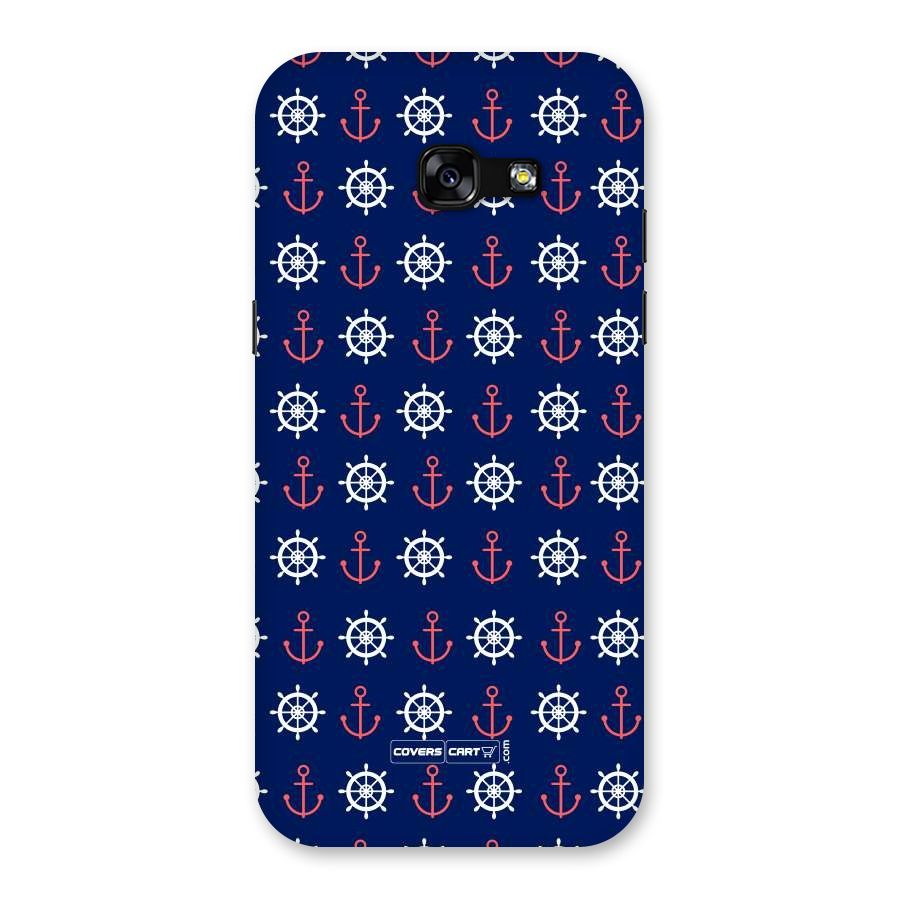 Anchor Pattern Blue Back Case for Galaxy A5 2017