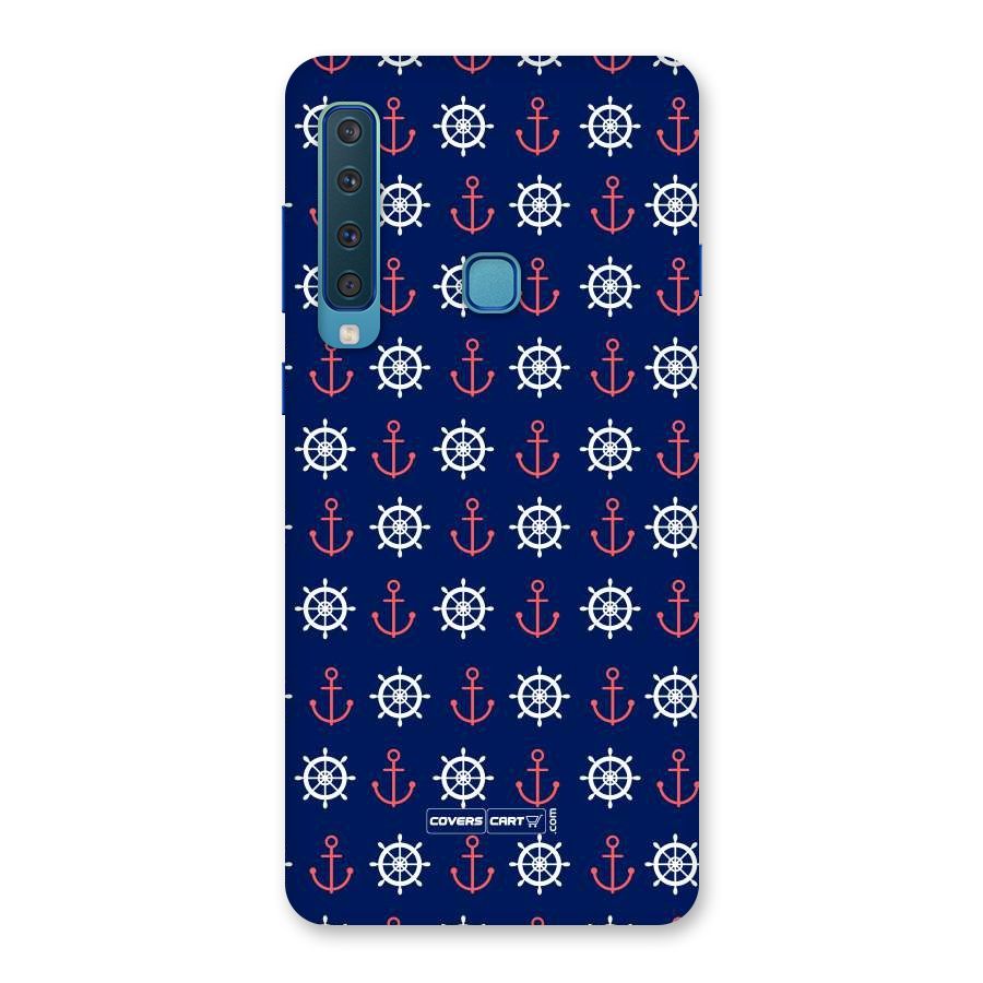 Anchor Pattern Blue Back Case for Galaxy A9 (2018)