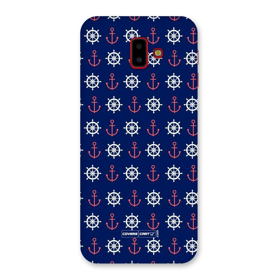 Anchor Pattern Blue Back Case for Galaxy J6 Plus